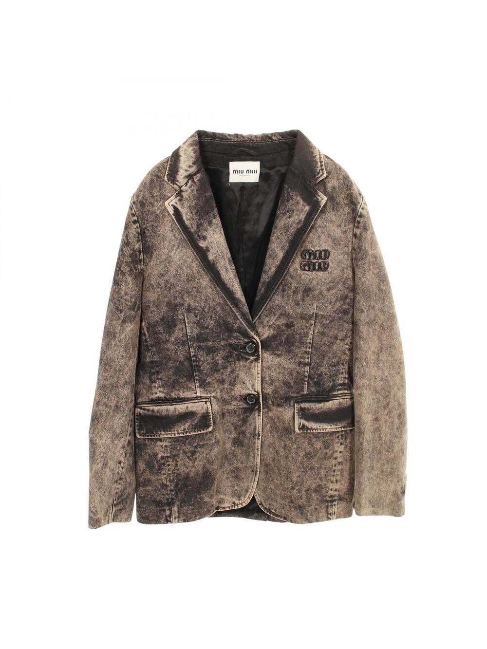 Miu Denim Tailored Jacket #340068M12B